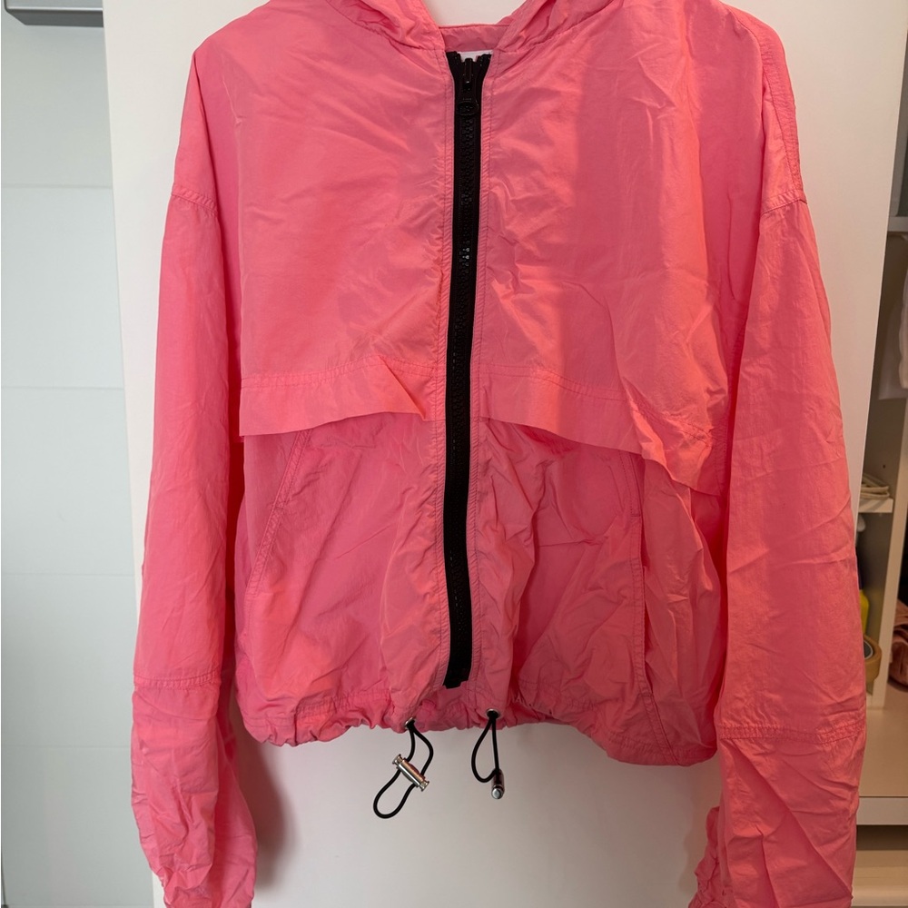 Pink Hooded Women's Jacket